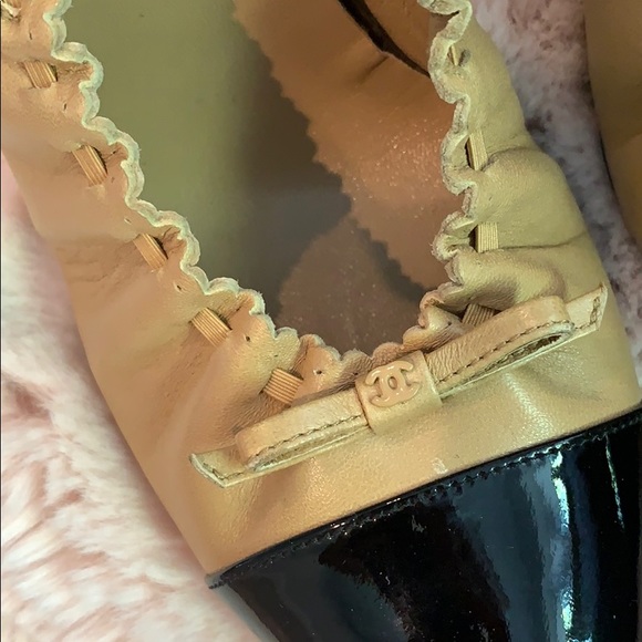 Authentic Chanel Leather Pumps - Picture 3 of 7